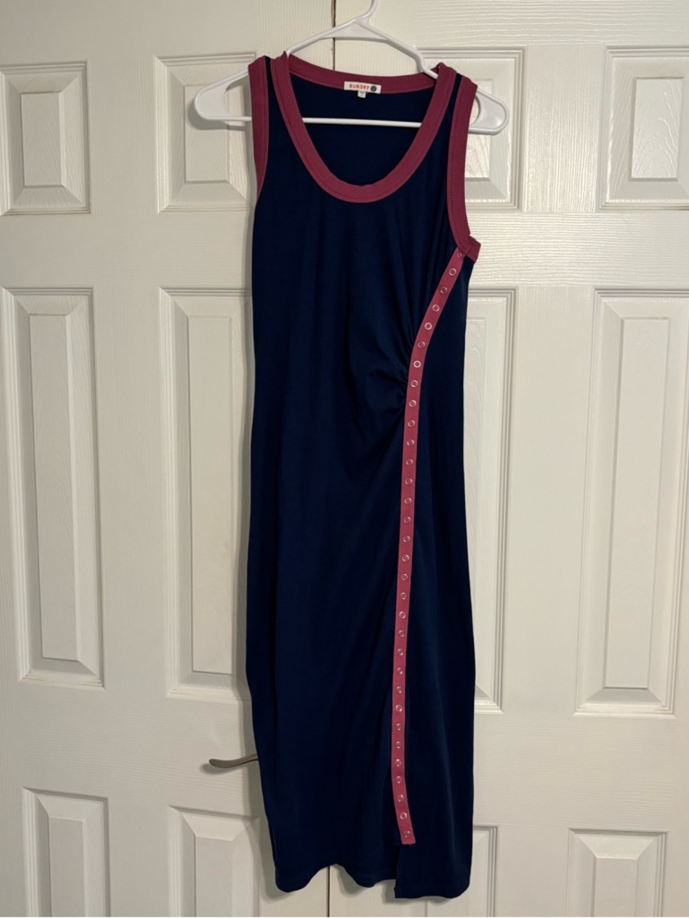 Anthropologie Sundry Sleeveless Ribbed Mini Dress - Picture 2 of 6